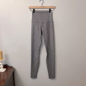 Lululemon Align Pant Super High-Rise 28” Mini Heathered Herringbone Grey 4